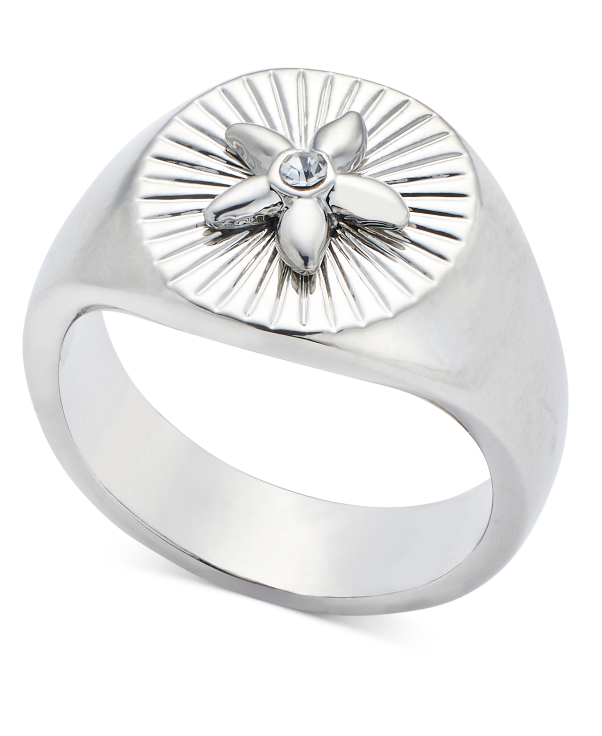 Rhodium-Plated Starfish Signet Ring, Exclusively at Macy's - Silver