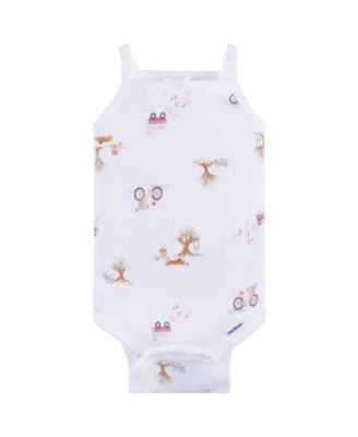 Baby Girls 4-Pack Sleeveless Onesies Bodysuits