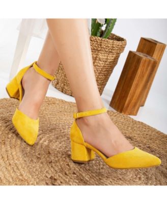 Marcelle Low Block Heel Pumps