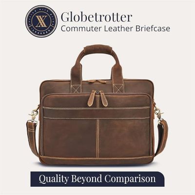Slim Leather Briefcase - Sleek & Elegant - Perfect for Daily Usage