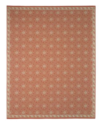 Martha Stewart Collection Martha Stewart Rugs Pinwheel Wool Kilim Cherry Blossom In Brown