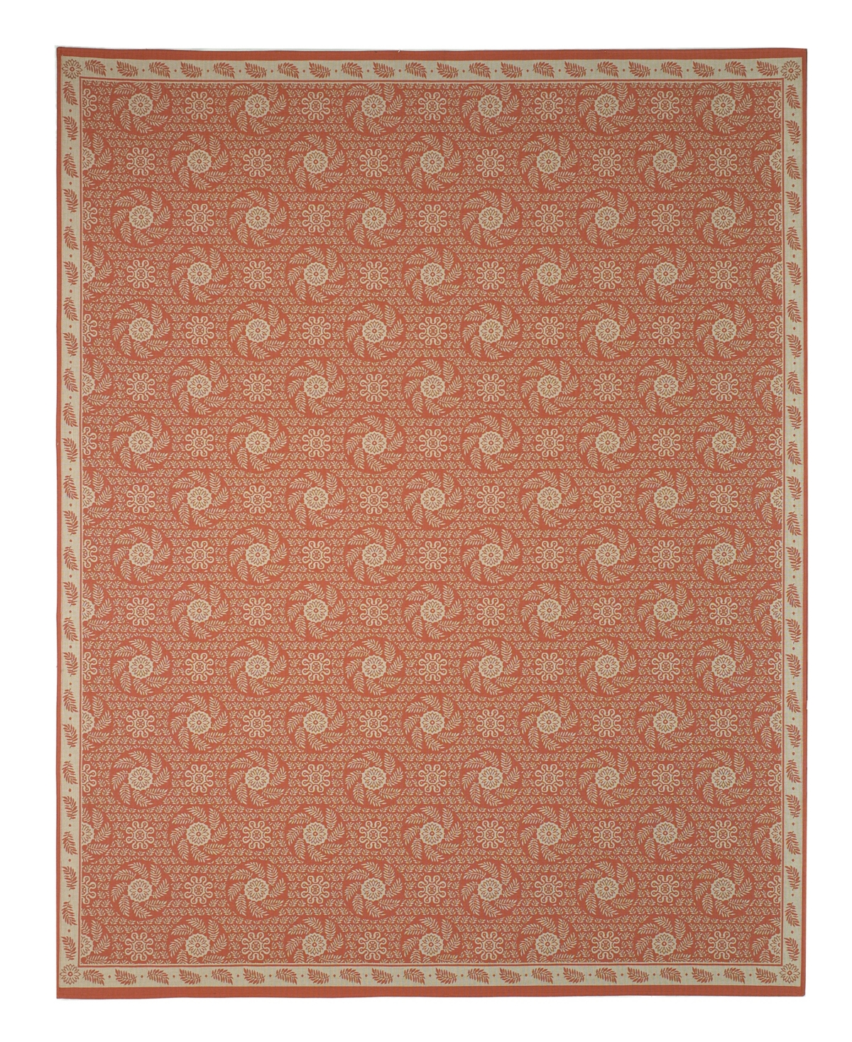 Martha Stewart Collection Martha Stewart Area Rug, Pinwheel Wool Kilim Cherry Blossom 2' 2" X 9'5"