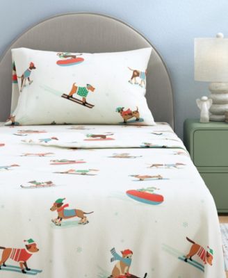 Ultra-Soft Turkish Cotton Flannel Christmas Print Sheet Set