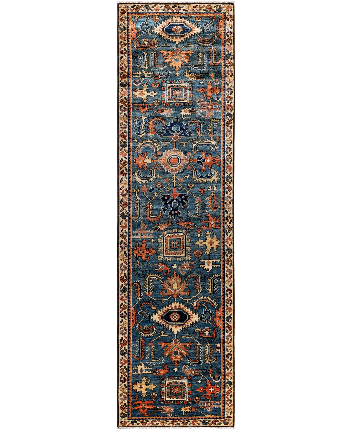 Adorn Hand Woven Rugs Serapi M1945 2'6''x9'5'' Runner Area Rug