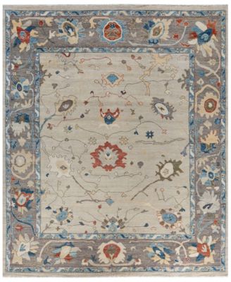 ADORN HAND WOVEN RUGS - Colorful Oushak M1945 8'2''x9'10'' Area Rug