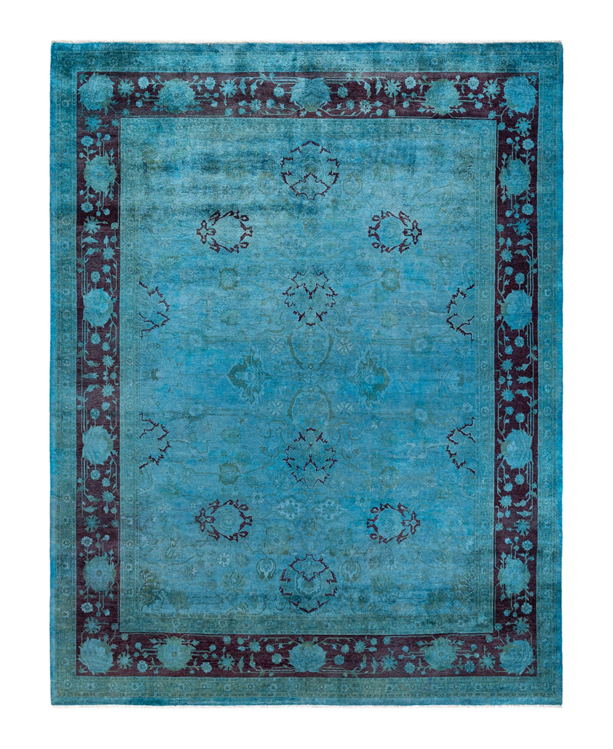 Adorn Hand Woven Rugs Fine Vibrance M1256 Rug Collection In Blue