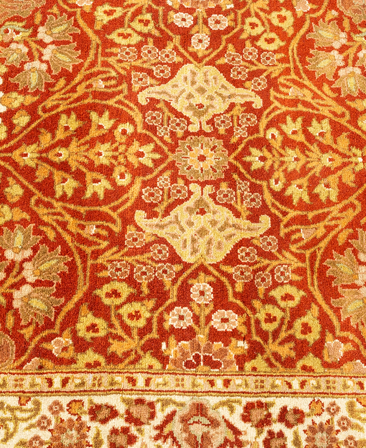 Adorn Hand Woven Rugs Mogul M1436 2'8''x8'3'' Runner Area Rug In Orange