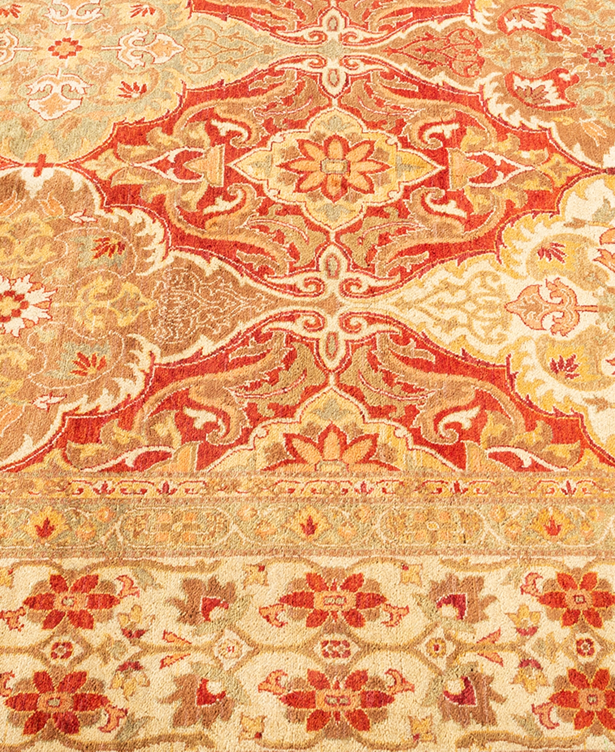 Adorn Hand Woven Rugs Mogul M1770 5'4''x6'9'' Area Rug In Orange