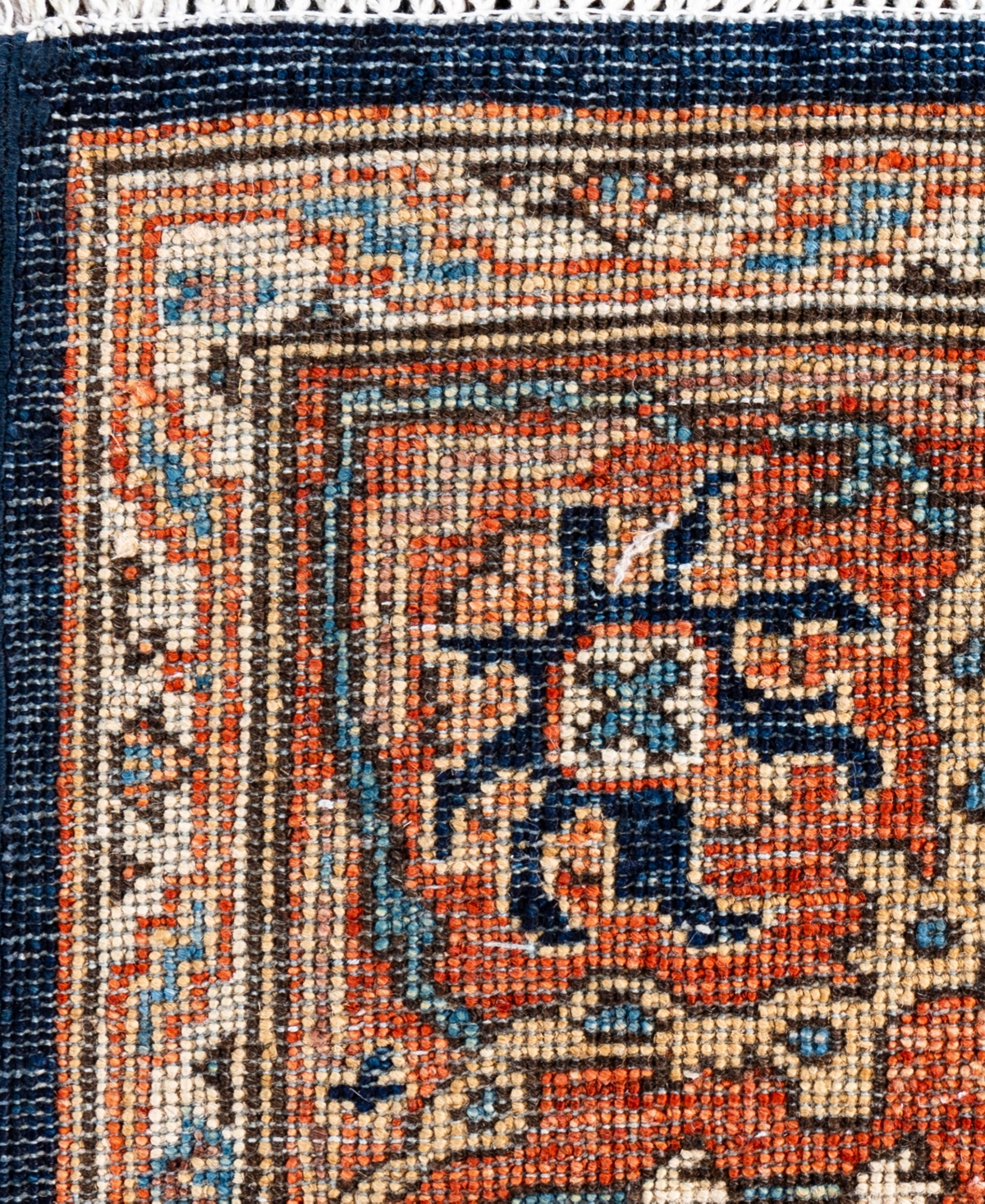 Adorn Hand Woven Rugs Serapi M1945 6'x8'11'' Area Rug In Blue
