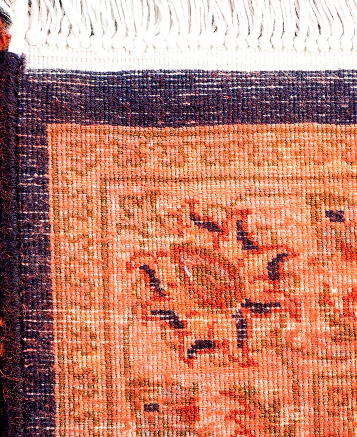 Adorn Hand Woven Rugs Fine Vibrance M1247 2'7''x4'3'' Area Rug In Orange