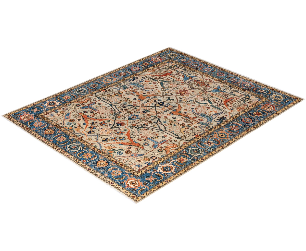 Adorn Hand Woven Rugs Serapi M1945 7'11''x9'9'' Area Rug In Gray