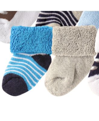 Baby Boys Terry Fabric Sock Collection 8 Pairs