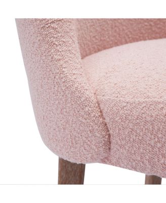 Mid-Century Modern Upholstered Boucle Dining Chair (Set of 6)