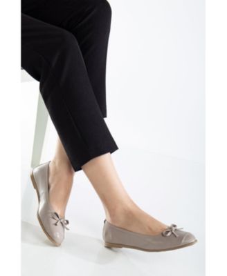 Brooklyn Leather Ballerina Flats