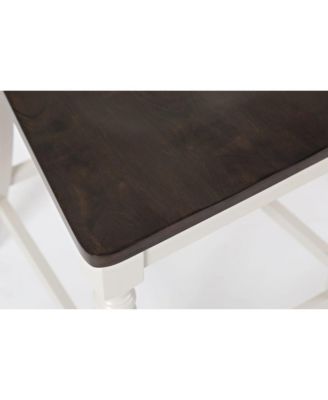 Orchard Park Farmhouse Solid Rubberwood Slatback Counter Height Stool (Set of 2)