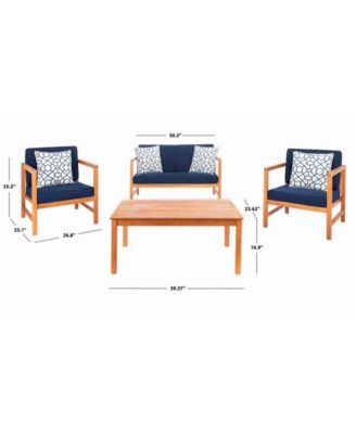 Montez 4 Pc Outdoor Set With Accent Pillows