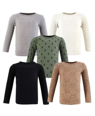 Warm Long-Sleeve T-Shirt Collection 5-Pack
