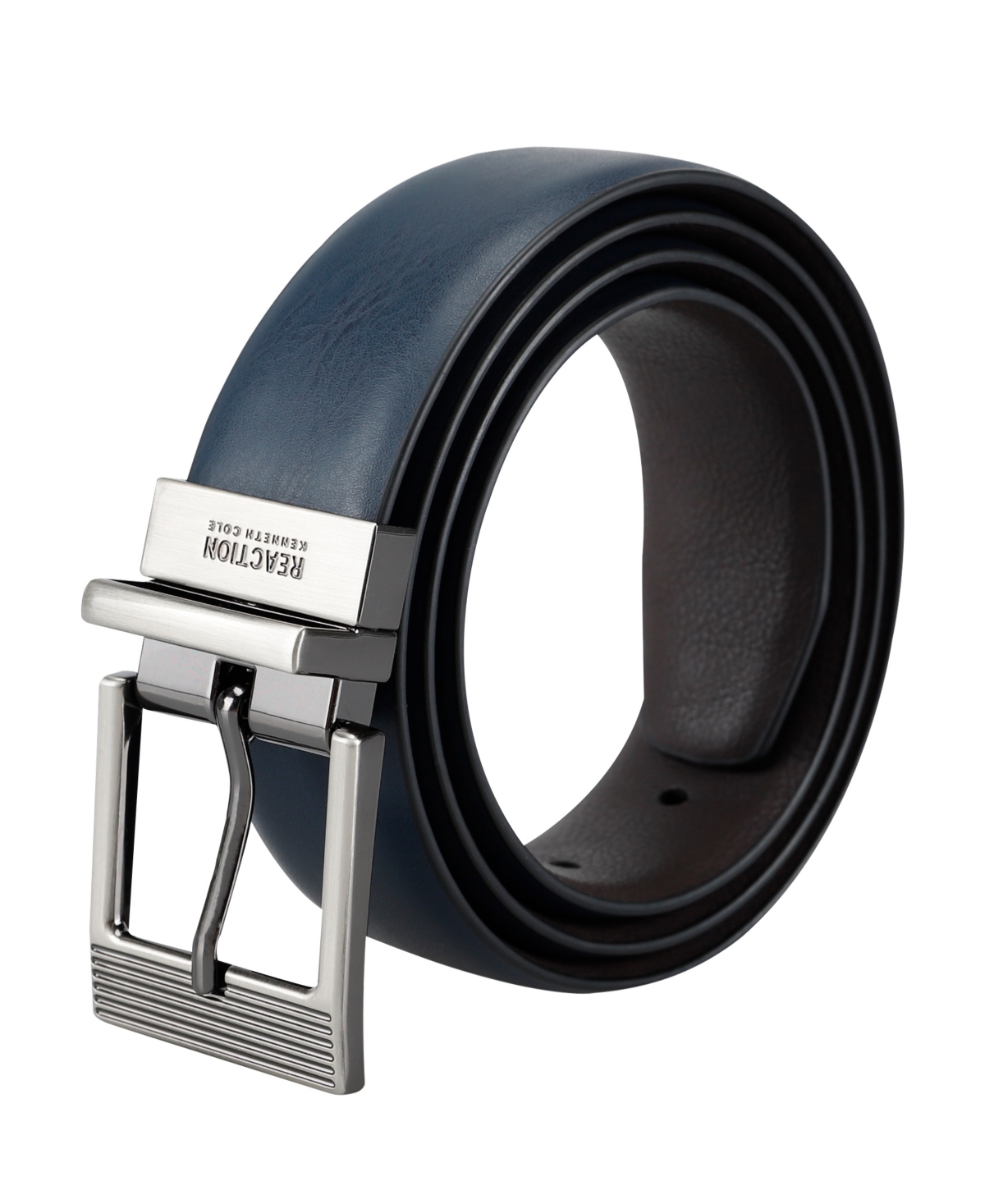 KENNETH COLE REACTION MEN'S 2-IN-1 MODERN REVERSIBLE STRETCH DRESS BELT 