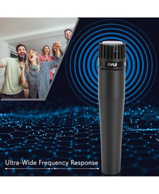 Professional Moving Coil Microphone – Dynamic Handheld Mic with 15' XLR Cable