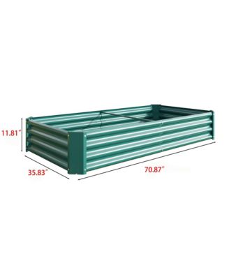 Raised Garden Bed Outdoor, 6×3×1ft , Metal Raised  Rectangle Planter Beds for Plants, Vegetables, and Flowers