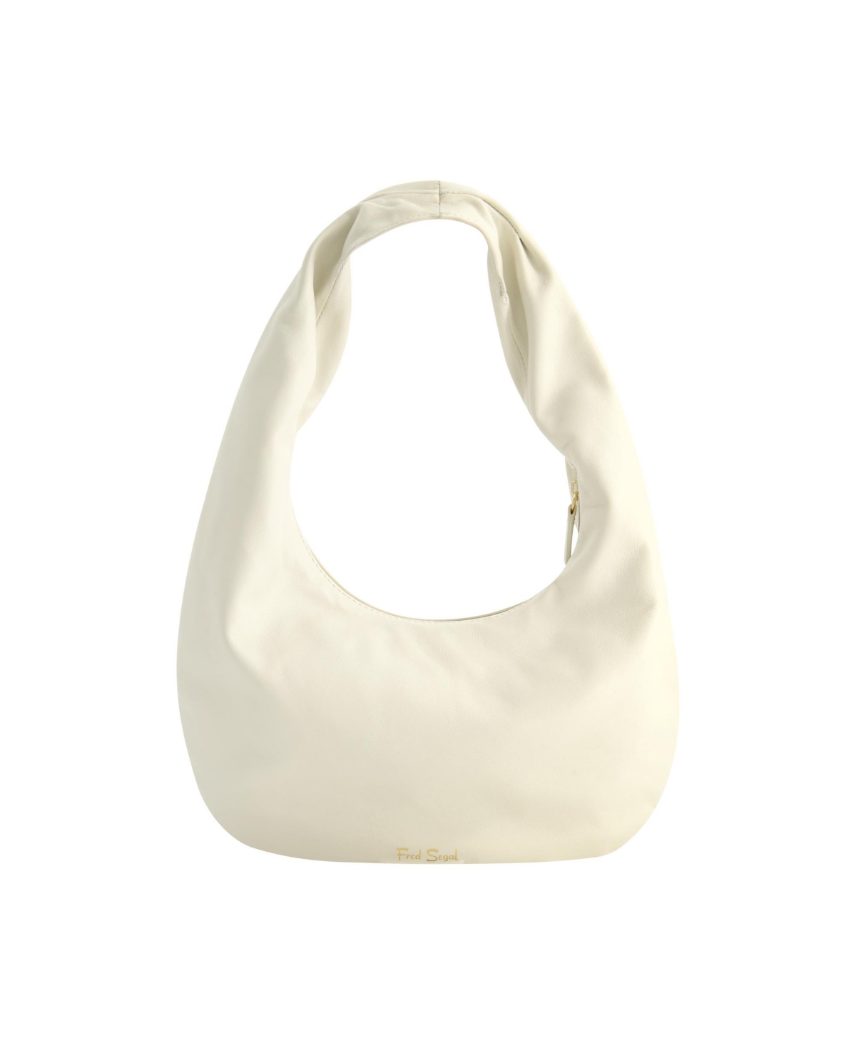 Rounded Soft Hobo Bag in Smooth Nappa Leather - Midnight