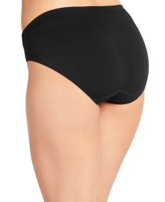 Smooth and Shine Seamfree Heathered Bikini Underwear 2186, available in extended sizes