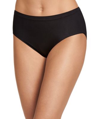 Smooth and Shine Seamfree Heathered Hipster Underwear 2187, available in extended sizes