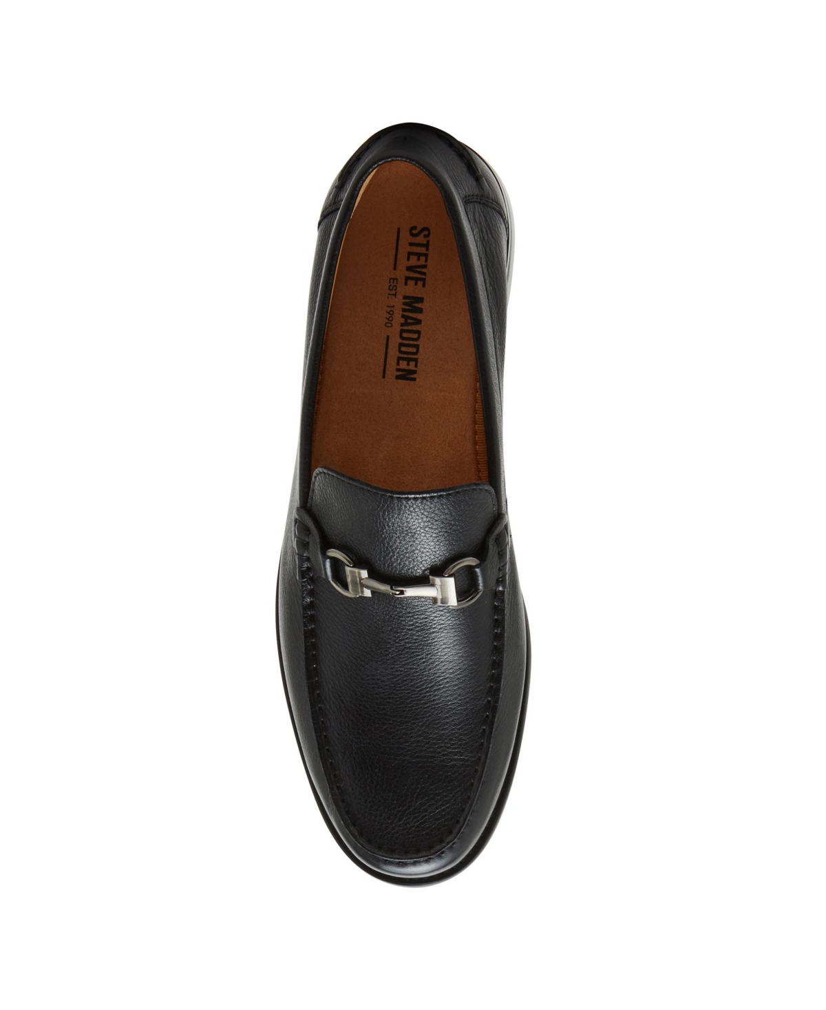 Steve Madden Men's Alfio Leather Bit Loafers In Black Leather