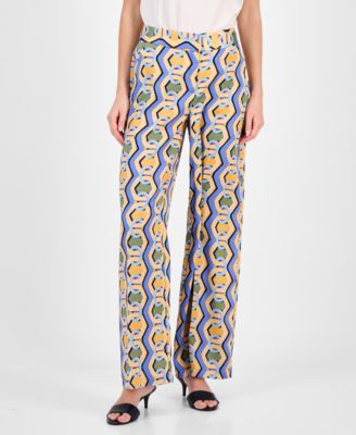 Women's Printed Wide-Leg Pants