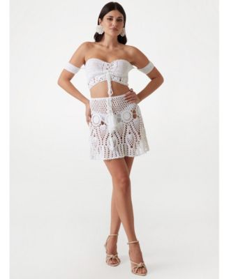 Women's Crochet Mini Skirt