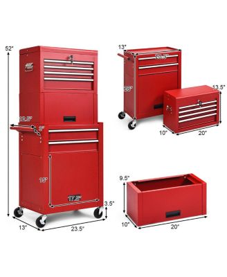 6-Drawer Tool Chest w/ Heightening Cabinet