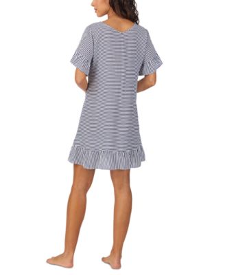 Women's Printed Short-Sleeve Sleep Tunic
