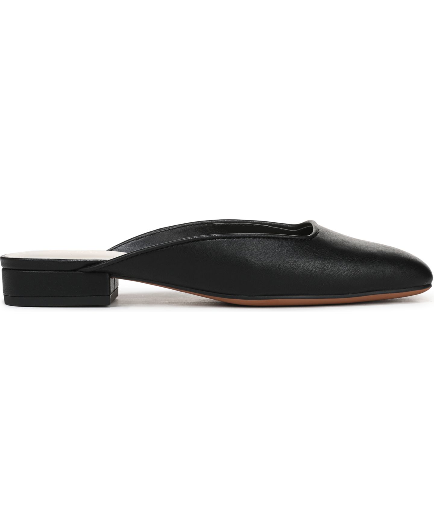 Женские сабо Franco Sarto Dayla Square Toe Block Heel Mules, цвет: Чёрная искусственная кожа — фото 2