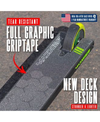 Pro Stunt Scooter for Kids Ages 8 - 12 – Lightweight Durable Trick Scooter for Skatepark and Street – MG3 - Green