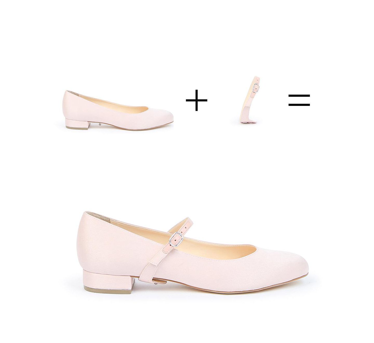 Женские балетки Alterre Rose Satin Twiggy Customizable Ballet Flats, цвет: Розовый атласный — фото 5