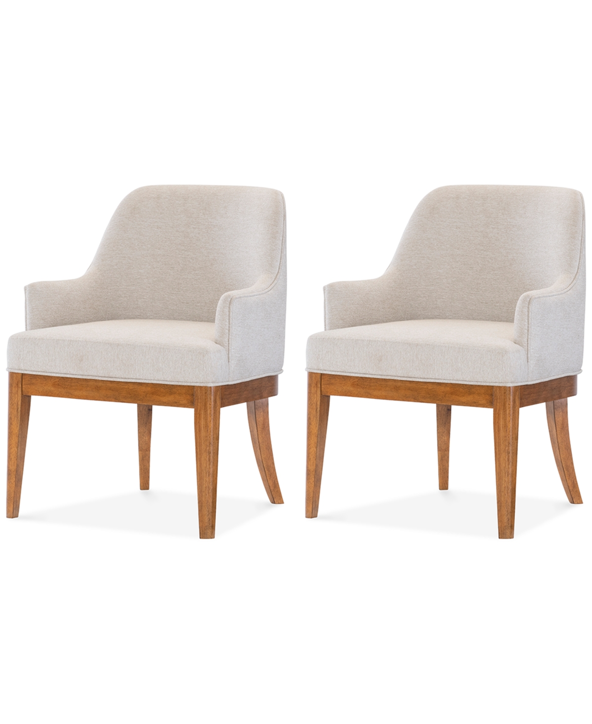 Macy's Prescott 2-pc. Dining Chair Set, Created For  In Brown