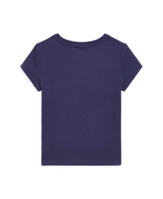 Toddler and Little Girls Polo Bear Jersey T-Shirt
