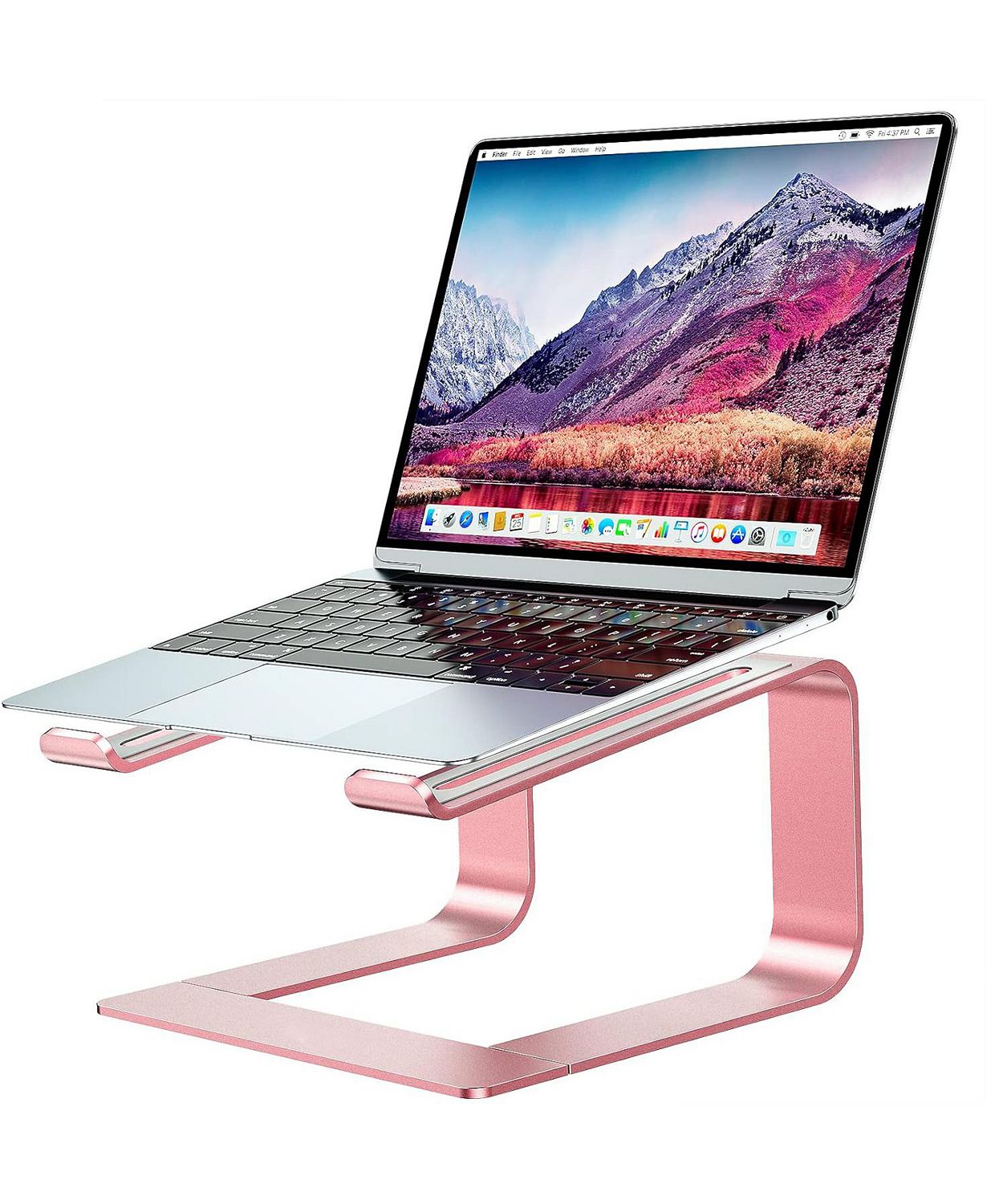 Laptop Stand for Desk Aluminum Computer Stand for Laptop Riser Holder Notebook Stand Compatible with MacBook Air Pro, Dell, HP, Lenovo Samsung, Alienware All Laptops 11-15.6"
