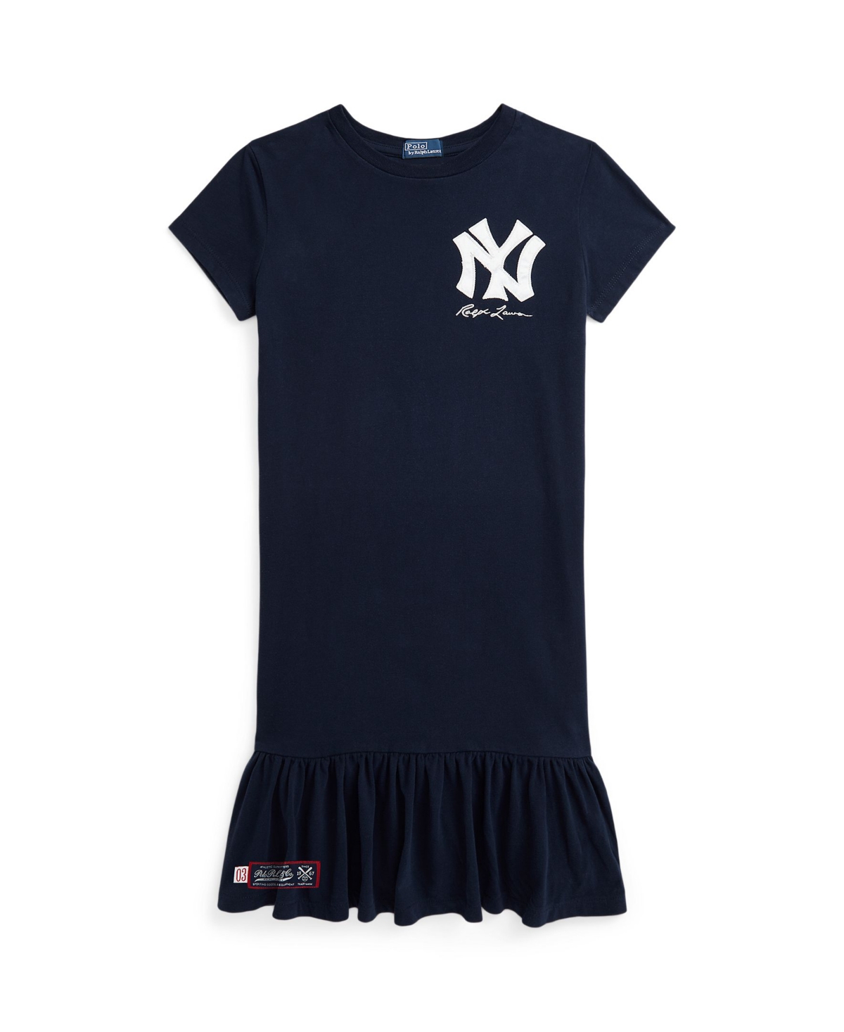 Polo Ralph Lauren Big Girls  Yankees Dress In Aviator Navy