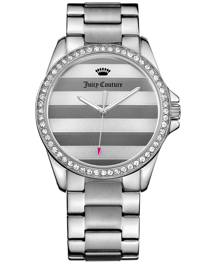 Juicy Couture Women s Laguna Silver Tone Stainless Steel Bracelet