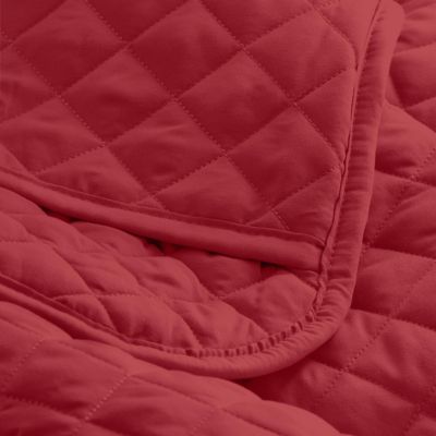 Ultra-soft Diamond Stitched Coverlet 3 Pc Set, Full/Queen