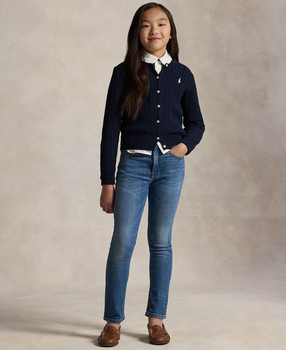 Polo Ralph Lauren Big Girls High-rise Skinny Fit Stretch Jeans In Disa Wash