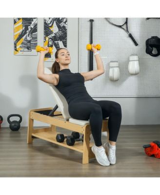 Adjustable Weight Bench with Rack for Weight Lifting,