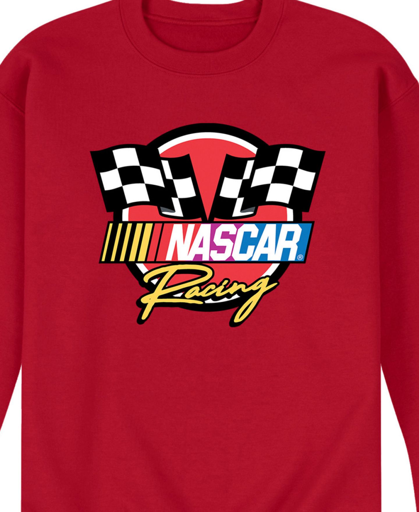 Мужская футболка AIRWAVES NASCAR Racing Logo Long Sleeve Fleece, цвет: Красный — фото 3