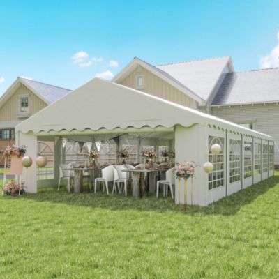 20' x 40' Large Party Tent with Removable Window Sidewalls