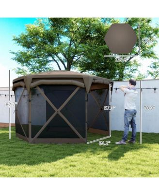 11ft Pop Up Gazebo Screen Tent with Removable Roof