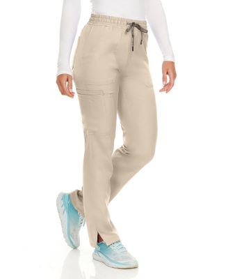 Petite Terri Stretch Straight Leg Six Pocket Cargo Scrub Pants, Ceil, X Large