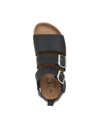 Women's elegant triple strap sandal