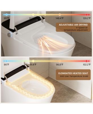 Smart Toilet, Auto Flush, Heated Seat, Tankless One-Piece Toilets For Bathrooms