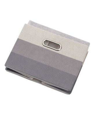 Gray Ombre Foldable/Collapsible Storage Bin/Basket- 2 Pack